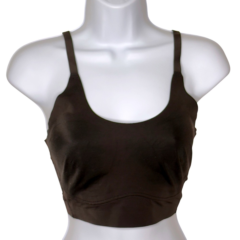 True & Co Womens M Bralette Bra Black Comfort Adjustable Strap